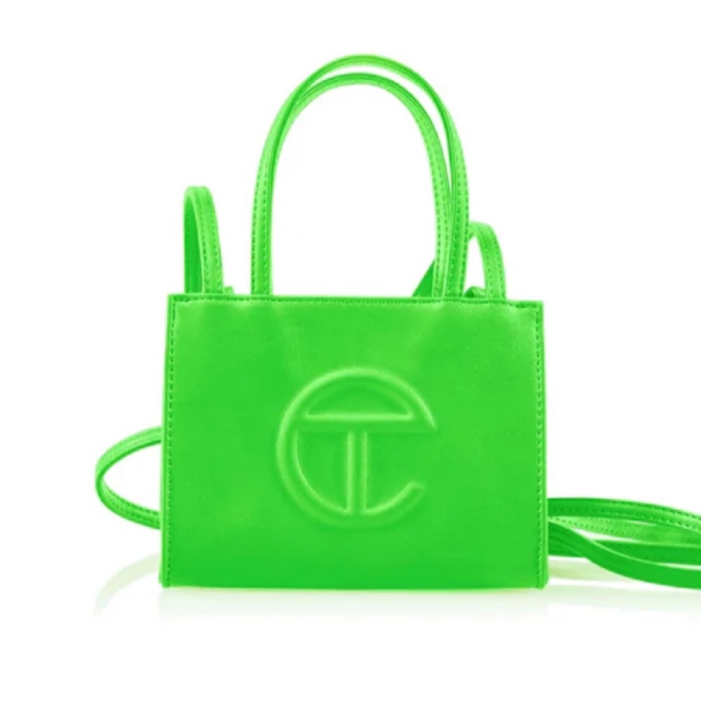 TELFAR GLOBAL—Small Crossbody in Highlighter Green